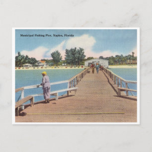 Vintage Neapel, Florida Postkarte