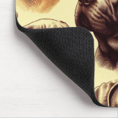 Vintage Neapolitan Mastiff Illustration Mousepad (Ecke)