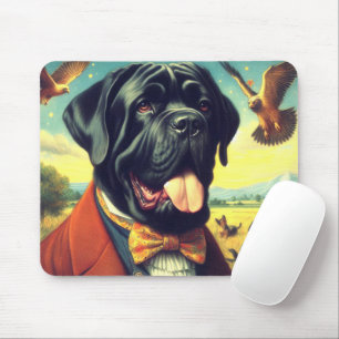 Vintage neapolitanische Mastiff-Malerei Mousepad