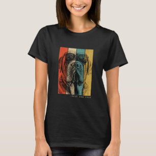 Vintage Neapolitanischer Mastiff Hund Mama Papa Ki T-Shirt