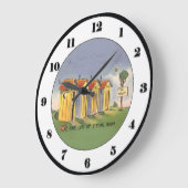 Vintage Nebengebäude-Uhr Große Wanduhr (Winkel)