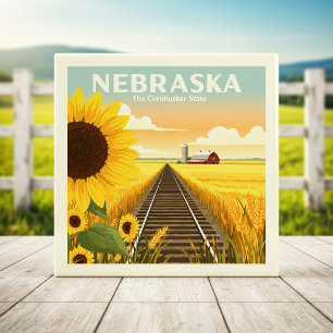 Vintage Nebraska Fliese