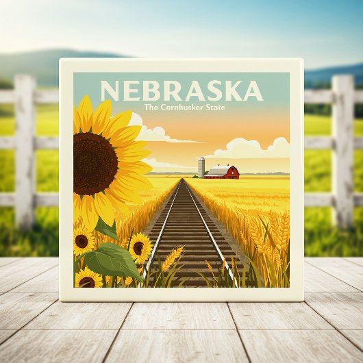 Vintage Nebraska Fliese