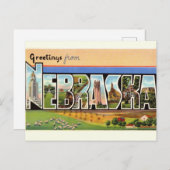 Vintage Nebraska Grußkarten Postcard Postkarte (Vorne/Hinten)