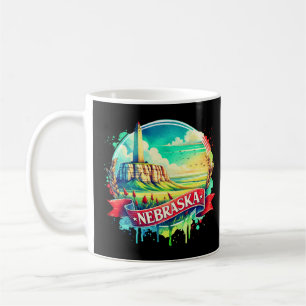 Vintage Nebraska Karte s - Retro us Staat Kaffeetasse