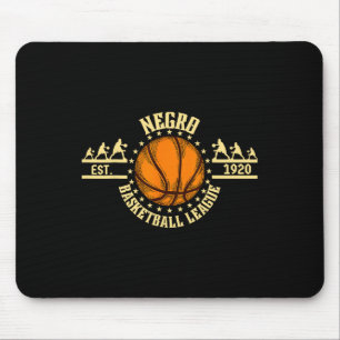 Vintage-Negro League-Skizze-Design Schwarze Geschi Mousepad