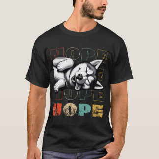 Vintage Nein, Heute Nicht, Lustiger Fauler Siberia T-Shirt