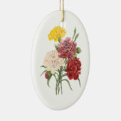 Vintage Nelken Dianthus Garden Blume Redoute Keramikornament (Rechts)