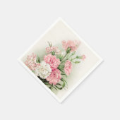 Vintage Nelken Party Papierservietten (Ecke)
