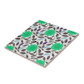 Vintage Neo Mint China Poppy Blumenmuster Muster Fliese (Seite)