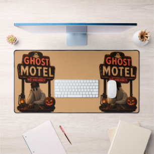 Vintage-Neon-Geister-Motel-Halloween-Spooky Schreibtischunterlage