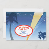 Vintage Neon Sign Party Einladungen (Rückseite)