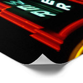 Vintage Neon Tower Platten Zeichen 1979 Poster (Ecke)