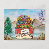 Vintage neue Adresse Postkarte (Vorderseite)