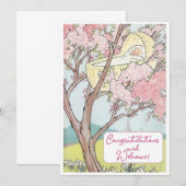 Vintage neue Baby Gratulationen Flat Card (Vorne/Hinten)