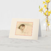 Vintage neue Baby-Note Karte (Gelbe Blume)