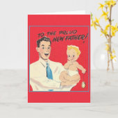 Vintage neue Dad-Grußkarte Karte (Gelbe Blume)