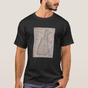 Vintage neue Hampshire-Karte (1912) T-Shirt