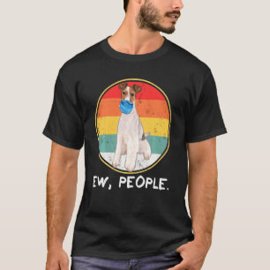 Vintage neue Leute verdrahten Fox Terrier Hunde mi T-Shirt