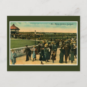 Vintage neue Meeresgärten Südhafens ca 1900 Postkarte