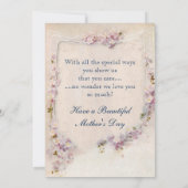 Vintage neue Mutter und Kind mit benutzerdefiniert Karte (Rückseite)