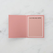 Vintage Neujahrsfrau in Rosa Karte (Innenseite)