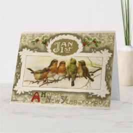 Vintage Neujahrspostkarte Karte