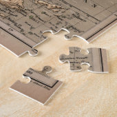 Vintage neuseeländische Landkarte (1880) Puzzle (Seite)