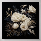 Vintage neutrale Blumenmuster-Veröffentlichung Poster (Vorne)