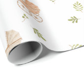 Vintage, neutrale Wasserfarbenspülung Geschenkpapier (Rolleneckpunkt)