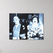 Vintage Neuverheiratete Leinwanddruck (Vorderseite)