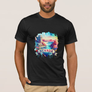 Vintage Nevada Karte - Retro us Staat T-Shirt