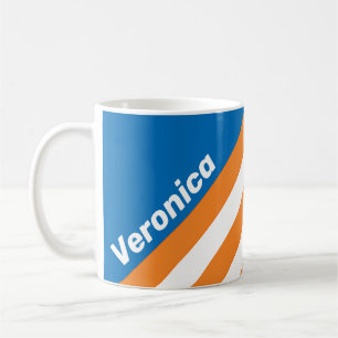 Vintage New Amsterdam Streifen mit Namen Kaffeetasse