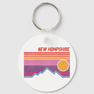 Vintage New Hampshire NH Granitstaat-Souvenir Schlüsselanhänger