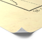 Vintage New Jersey Railroad Map (1869) Poster (Ecke)