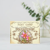 Vintage New Jersey Staat Blume Postkarte (Stehend Vorderseite)