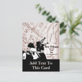 Vintage New Orleans Karte (Stehend Vorderseite)