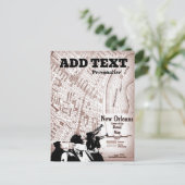 Vintage New Orleans Karte (Stehend Vorderseite)