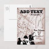 Vintage New Orleans Karte (Vorne/Hinten)