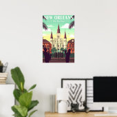 Vintage New Orleans Poster (Heimbüro)