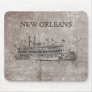 Vintage-New-Orleans-Stern-Wheeler-Mauspad Mousepad
