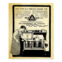 Vintage New Perfection Ofen Druck