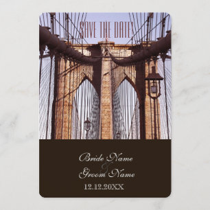 Vintage New York Brooklyn Bridge Einladung