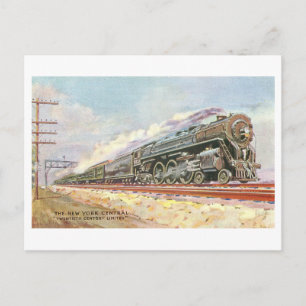 Vintage New York Central Zug Postkarte