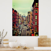 Vintage New York Chinatown Poster (Küche)