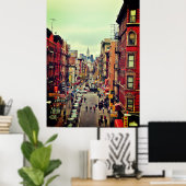 Vintage New York Chinatown Poster (Heimbüro)