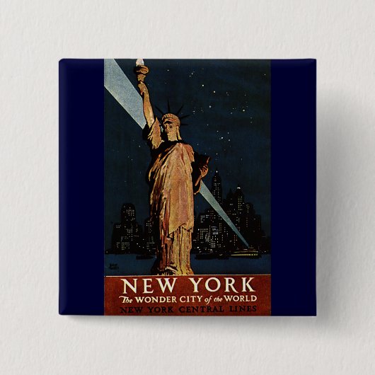 Vintage New York City Button (Vorderseite)