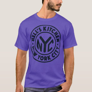 Vintage New York City Circle Hells Kitchen Navy T-Shirt