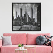 Vintage New York City Leinwanddruck (Insitu (Wohnzimmer))