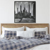 Vintage New York City Leinwanddruck (Insitu (Schlafzimmer))